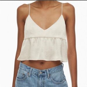 Wilfred Lover Satin Cami in Light Birch Size Small